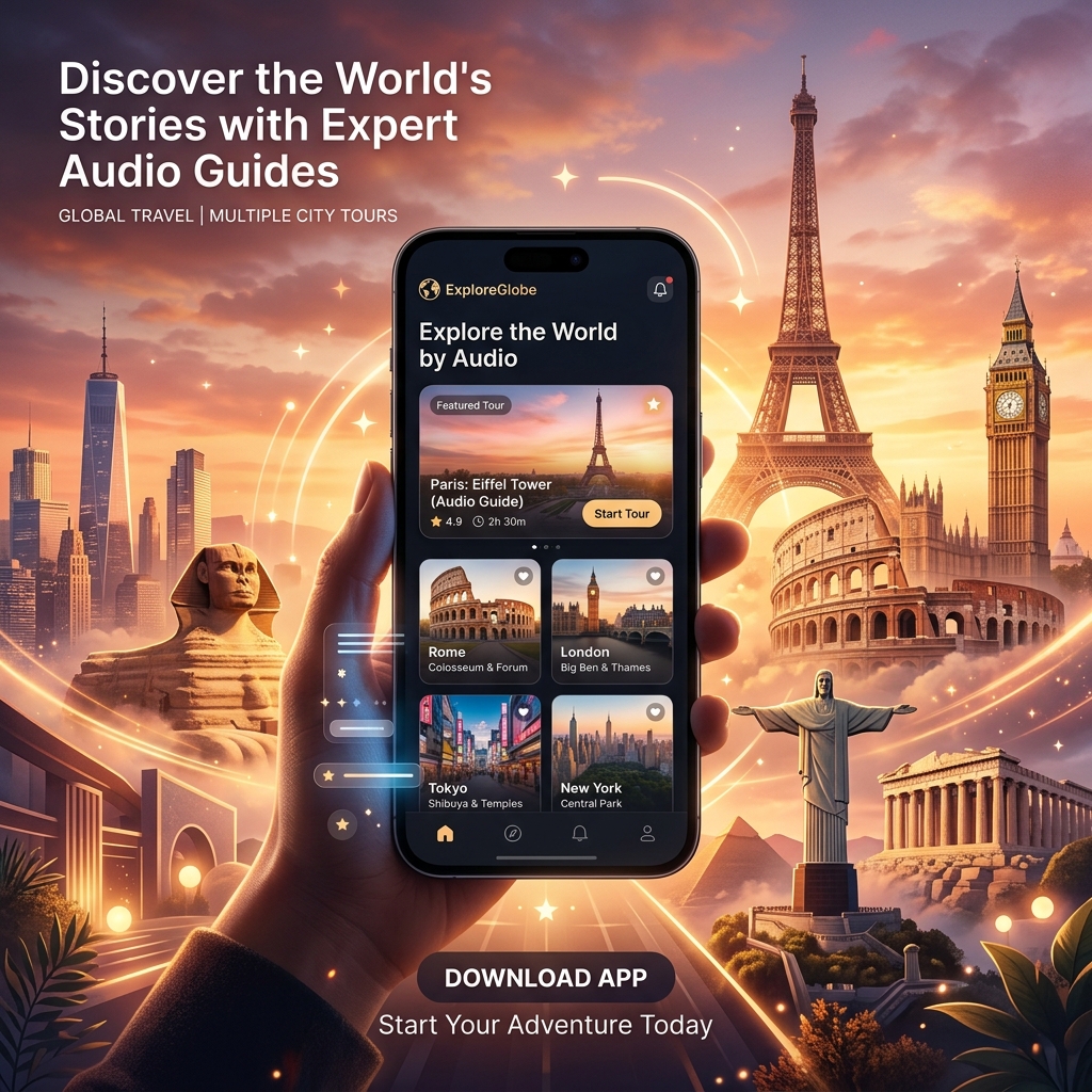 FreeTour App Mockup